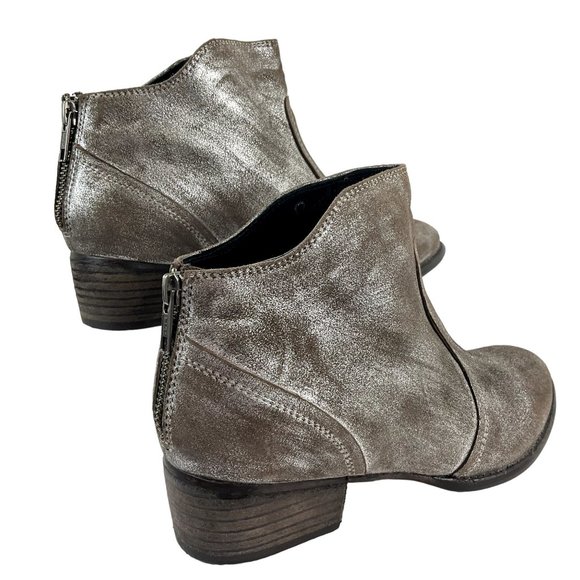 Seychelles Boots Womens Size 8 Brown Metallic Ankle bootie Leather - Picture 6 of 13